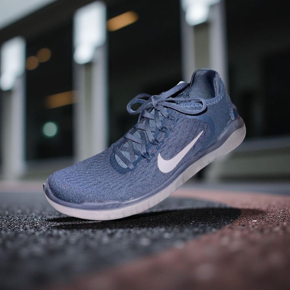 2022 Men’s Nike Free Run Flynit Blue Gray Running Shoes Sneakers Size 8
